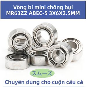 Vòng Bi Thép Mini MR63zz 3x6x2.5mm Chất Lượng Cao Cấp ABEC 5 Tốc Độ Cao ZZ Dành Cho Máy Câu Cá Daiwa Castking