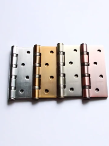 Bản lề inox màu đồng đỏ chịu lực tốt ổ bi vận hành êm bền bỉ cho cửa phòng giảm tiếng ồn