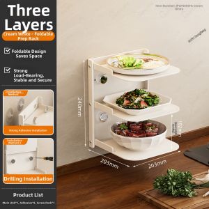 LSUFU | Wall-Mounted Foldable Multi-Function Kitchen Rack