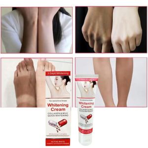 KeraSys ครีมทาผิวขาว【ซื้อ 1 แถม 2】ครีมทาผิวหอมๆๆ ไวท์เทนนิ่ง แค่หลอดเดียวก็เห็นผล pretty cowry 50กรัม ซ่อมแซมรอยเส้นที่คอ ครีมทาคอดำ ครีมแก้คอดำ ครีมกำจัดเมลานิน ครีมขาหนีบดำ ครีมทาใต้วงแขน ฟื้นฟูผิวขาวนุ่ม