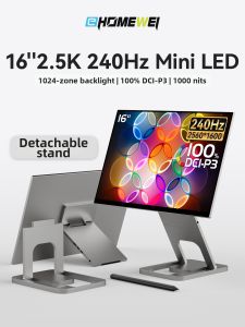 「China Plug」EHOMEWEI | 4K 120Hz Mini LED Portable Display for Switch 2