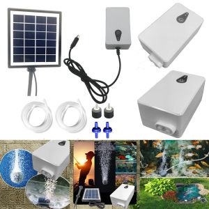 【Local delivery】6V 2W Solar Oxygen Pump Fish Tank Oxygenator Aquarium Oxygen Aerator Air Pump for Garden Fish Tank Outdoor Pool Pond