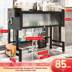 Dustproof Kitchen Storage Shelf