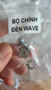 Bộ ốc chỉnh đèn wave – Bộ 3 món XIKEN | Hàng dày – Không gỉ – Lắp như zin - phụ tùng xe máy caoduongracing