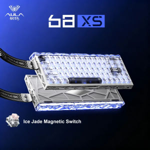 AULA | AULA HERO68 XS Magnetic Keyboard Hall Effect 65 Percent Layout Dual 8K Rapid Trigger 0.005mm RT RGB Tri Mode Gaming Keyboard