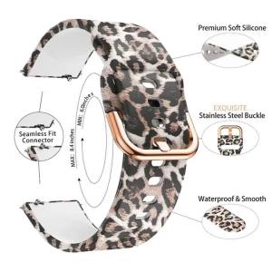 22mm Replacement Strap For Xiaomi Watch S1 Pro Active/Mi Watch S2 Color Printed Wristband Women Silicone Sports Band Bracelet