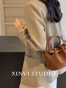 Tas Selempang dan Bahu Wanita Tas Terbaru 2025 Tas Bahan Kulit Suede