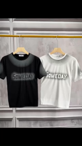 Áo Thun Cổ Tròn SOMEDAY Loang Tay Ngắn Vải Cotton Co Giãn 4 Chiều Form Regular Fit - TUTEE
