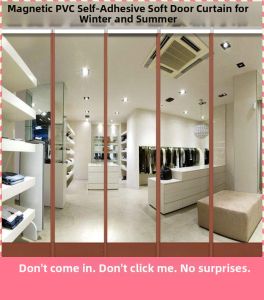 Magnetic Self-closing PVC Curtain