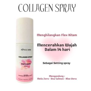 COLLAGEN SPRAY By KINGCARE GLOWING DALAM 1 MENIT ampuh menghilangkan flek jerawat dan kerutan aman sudah BPOM