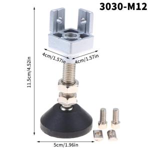 【S】1 PCS Aluminum Profile Universal Caster Foot Cup Fixing Seat 2020/3030/4040 Machine Foot Connector