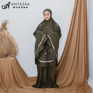 Mukena Katun Premium Renda Bunga Mewah -ANTAZKA MUKENA