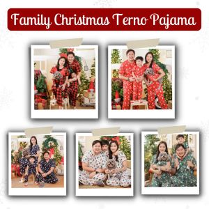 Christmas Terno Pajama Family Matchy Outfit Set: Checkered Red Buffalo Plaid