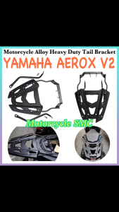 Yamaha Aerox 2021 V2 Anx155 Nvx155 V2 Motorcycle Rear Heavy Duty Alloy Grab Bar Top Box Bracket High Quality Thailand