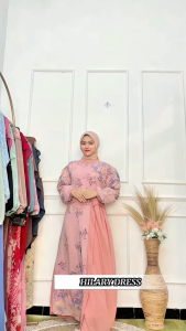 GEMA DRESS | ERIKA DRESS (LABEL SAVNA) | DRESS KONDANGAN CERUTY PLISKET TERBARU TERLARIS