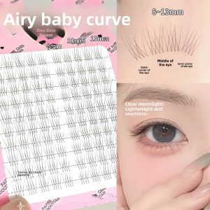 Natural Looking Fake Eyelashes Womens Fish Tail Sunflower Transparent Stem Easy to Use Glue Type Artificial Eyelashes