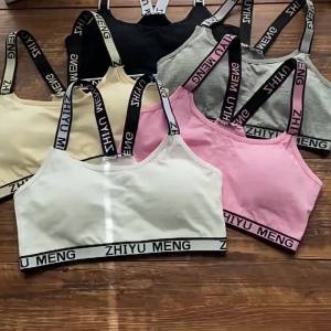 cutyome | 1/4PCS Girls Sports Bra Puberty Underwear Wireless Teenager Crop Tops For 8-14Y Teenage Girls Bras & Intimates Kids Underwears