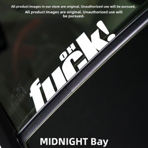 Bayshore Car Stickers Hellaflush Creative Funny Reflective Letter Stickers Body Window Decals Auto Decoration Stickers