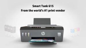 HP ปริ้นท์เตอร์ ink Tank Printer Wireless 615 All in one (หมึกแท้พร้อมใช้งาน)