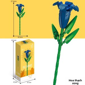 Đồ chơi xếp hình YIXINGMING hoa hồng và hoa hướng dương kiểu dáng mới