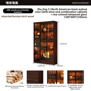 Weimei | Luxury Retro Display Cabinet With Light