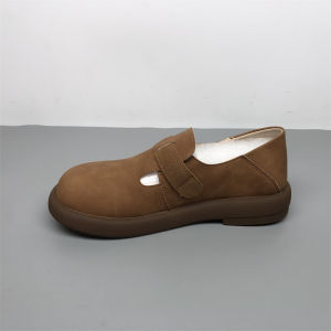 ลำลอง ใส่สบาย หนัง ผู้หญิง รองเท้า ทันสมัย นุ่ม Bottom Birkens ข้อเสนอพิเศษ รองเท้าใส่ทุกวัน หัวมน ส้นเตี้ย