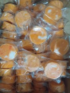 25 pcs  whitening and bleaching soap round cut trial negosyo package