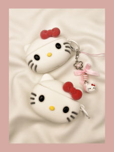Cute Cartoon Plush KT Cat AirPods4 Protective Case Wireless Bluetooth  pro Earphone Cover Second Generation Silicone Third Generation AirPods2