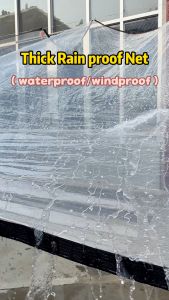 SOHO Trapal Trapal Transparent PVC Plastic Tarpaulin Waterproof Clear Trapal Garden Rainproof Plant Outdoor Cloth Awning Tarpaulin plastic Transparent