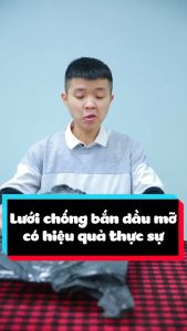 Lưới đậy chảo chống văng dầu mỡ inox có tay cầm 29cm nắp lưới ngăn bỏng bắn dầu mỡ khi chiên rán 33cm