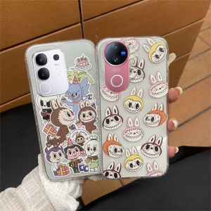 New Phone Case VIVO V50 Y29 Y39 Y200 Y19s V40 Lite V40 Pro 4G 5G Ins Trend Cartoon Puzzle Illustration Rabble Casing Transparent Shockproof Back Cover 2025