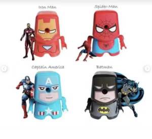 Serutan Putar Pensil Meja Superhero 7913