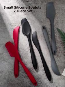 Multi-Purpose Silicone Cream Spatula and Butter Knife Set for Spreading Butter Cheese Peanut Butter Jam- Half Moon Shape Scraper