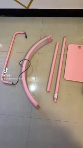 28 inchLB Bi color Bedside Half Ring Lamp LED Moon Light for Eyelash Beauty