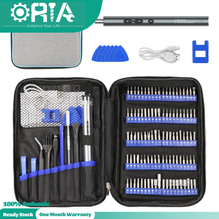 ORIA Electric Screwdriver Set 120 In 1 USB Rechargeable Tools Set