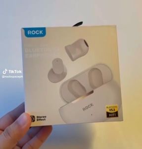 AUTHENTIC ROCK EB900 TWS Earbuds HiFi True Wireless Bluetooth Earbuds | Bluetooth 5.3 | White Colour