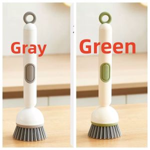 Jiaxun | Rotatable Creative Detergent Adding Long Handle Pot Brush