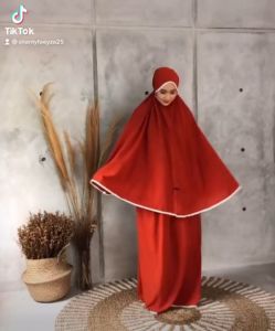 MUKENA AMPLOP Renda Premium Mukenah Dewasa JUMBO Hyget Polos All Size Free Tas Traveling