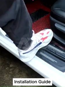 Tesla Model 3 (2017-2023) Door Step Anti Scratch Side Door Sill Strip Protector Sticker ARL Motorsport