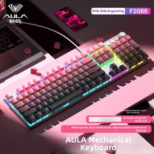 AULA-MOJING | Bàn Phím Cơ Khắc Bên 108 Phím Công tắc Xanh/Đỏ/Nâu