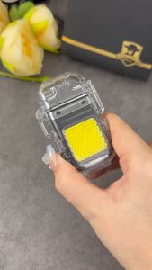 Korek Api Senter Mini 2in1 Flashlight Electric USB Cas Type C Lighter Waterproof