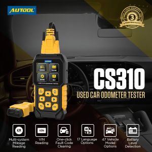 (✅รับประกัน3ปี✅) AUTOOL CS310 เครื่องวัดระยะทางรถใช้แล้วเครื่องสแกน OBD2เครื่องสแกนเนอร์เครื่องอ่านรหัส VIN เครื่องอ่านข้อมูลระบบติดตามยานยนต์ระยะทางรถยนต์แบบสากล