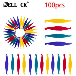 100pcs Orthodontic Elastic Placer For Braces Disposable Rubber Ring Hook Dental Orthodontic Rubber Ring Hook For Dentist Clinic