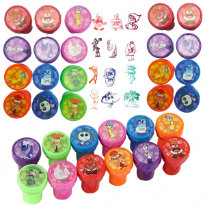 Inside Out 2 แสตมป์ Party Favor Stitch Seal แสตมป์แจกห้องเรียนรางวัลรางวัลของที่ระลึกสําหรับของขวัญเด็กวันเกิดเด็กชาย Party