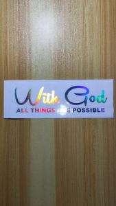 Jesus Heart Cross Sticker for Car Accessories Vinyl Car Sticker Waterproof Design Hologram Sticker Decals Religious Stickers