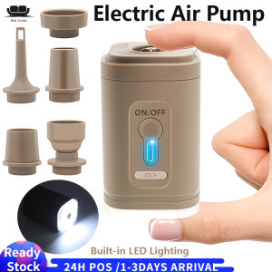 【Malaysia Ready Stock】Air Compressor Inflator Lightweight Multiple Function Electric Air Pump Type-C Interface Rechargeable Battery Mini Portable Three Lighting Modes Wireless Inflation Pump Backpack
