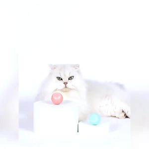 Interactive Cat Toy Ball Electric 360° Self-Rotating USB Rechargeable LED Light Smart Toy Self-Rolling Ball Exercise Mainan Kucing Pintar Bola Bergolek Mainan Interaktif Kucing Electrik Latian Kucing
