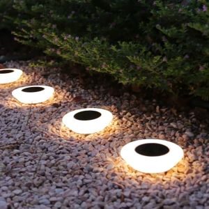 Vimite Solar Buried Llight Outdoor Waterproof Automatic Lighting At Night Garden Courtyard Lawn Warm White Landscape Decorative Lights