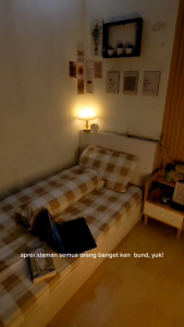 Sprei 90x200 - Sprei Single No. 4 Sudut Karet