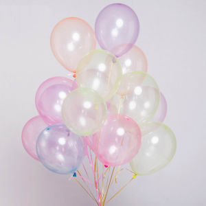 20 Cái Bóng Bay Latex Trong Suốt Nhiều Màu Pastel 10 Inch Trang Trí Sinh Nhật Đám Cưới Bơm Khí Heli Giao Hàng Toàn Cầu